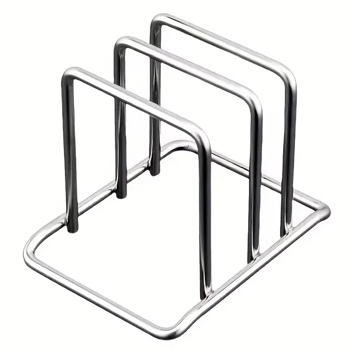 Couvercle de Pot en acier inoxydable peu encombrant et organisateur de planche à découper, support d