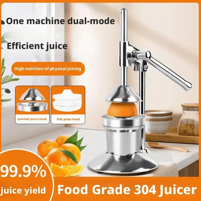 Presse-fruits manuel en acier inoxydable