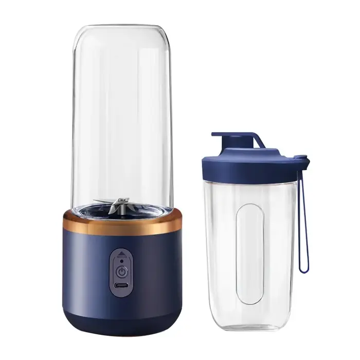 Blender portable à double gobelet, presse-agrumes USB, mixeur de fruits pour smoothies, milkshakes et jus, robot culinaire compact, presse-agrumes