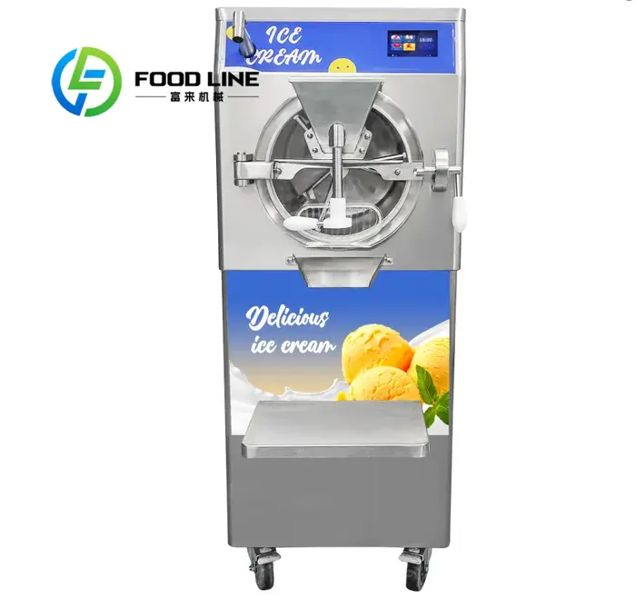 Machine à glaces verticale italienne professionnelle pour la fabrication