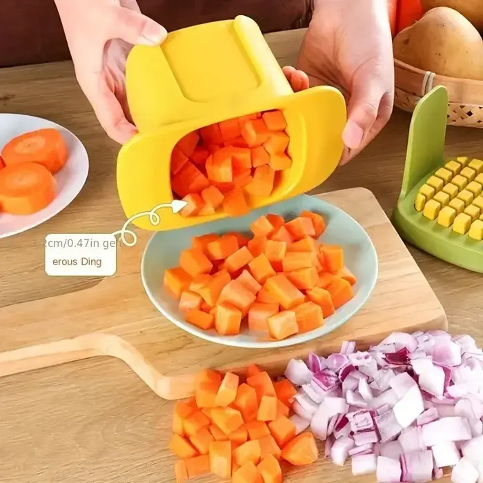 Hachoir à légumes multifonctionnel, coupe-oignon, presse-ail, trancheuse à pommes de terre, coupe-concombre, appareil à frites, outil de cuisine