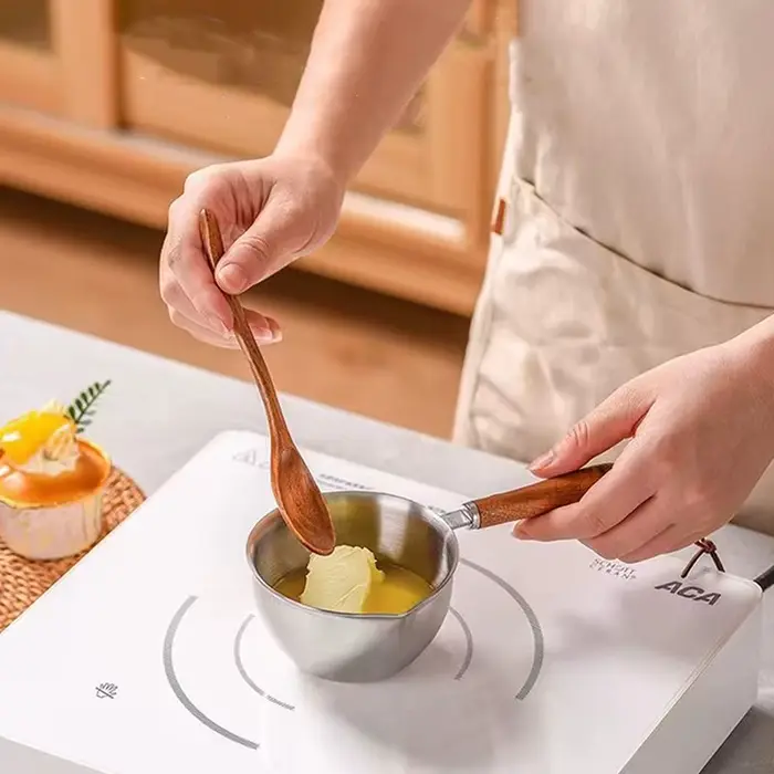 Casserole à Induction de 150/300ml, Casserole à Lait aissce, Cuisson de la Soupe, Casseroles à Huile, Chauffe-Stock, Louche, Poupée Fondante, Café
