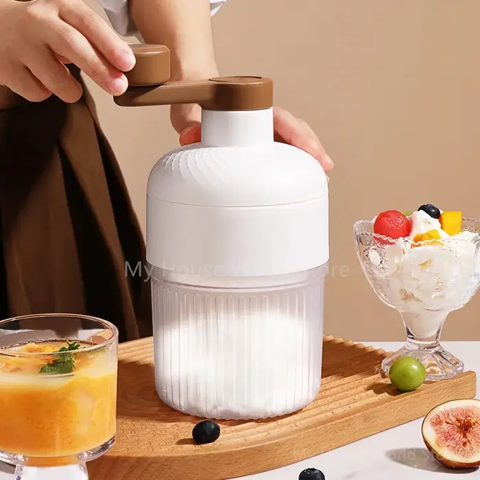 Machine à glace rasée, Mini broyeur à glace rasé à commande manuelle