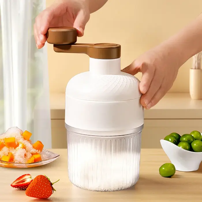 Machine à glace rasée, Mini broyeur à glace rasé à commande manuelle