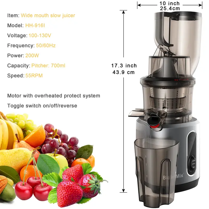 BioloMix-Extracteur de jus à mastication lente
