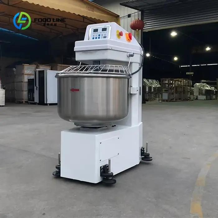 Nouveau mélangeur de farine de pâte en spirale personnalisé 50kg pour pétrin de pain de Pizza pour les œufs de crème de noix de lait de maïs de blé