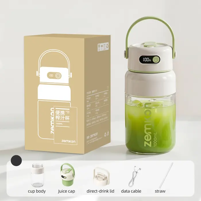 Presse-agrumes électrique Portable USB de 1000ML, mélangeurs de fruits, mélangeur de Smoothies pour