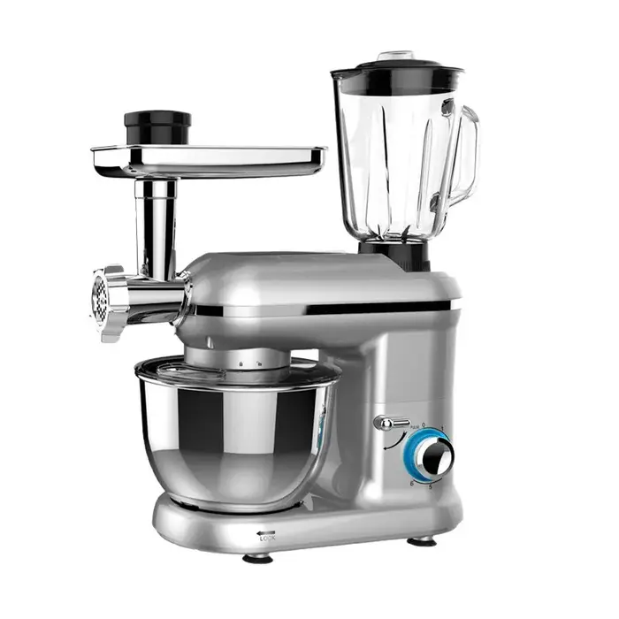 Mélangeur sur socle multifonctionnel 6L – Pétrin de pâte 3 en 1