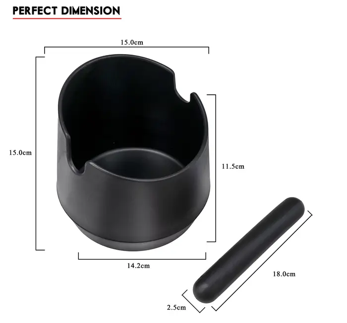 Leeseph-Boîte de Décharge de Résidus de Café, Récipient Non-ALD, Broyage Barista Durable, Boîte de C