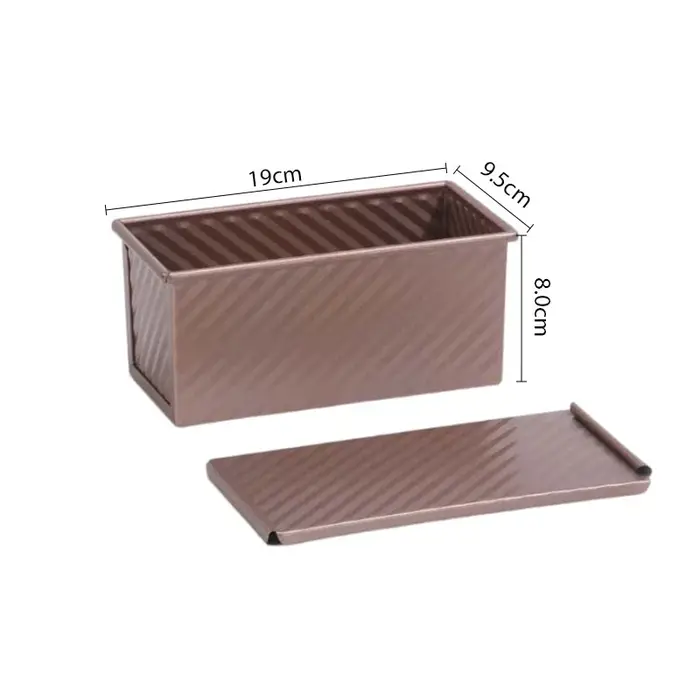 Boîte de cuisson de pain grillé avec couvercle
