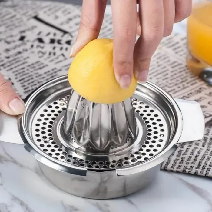 Presse-agrumes manuel en acier inoxydable pour citron et orange