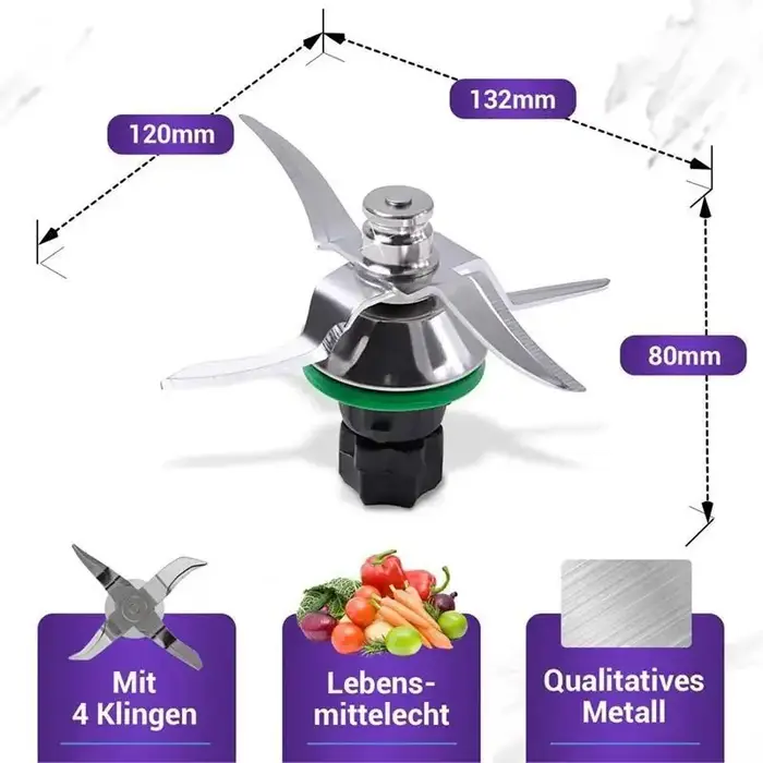 Lame de remplacement pour Thermomix TM5 TM6, couteau mélangeur de cuisine