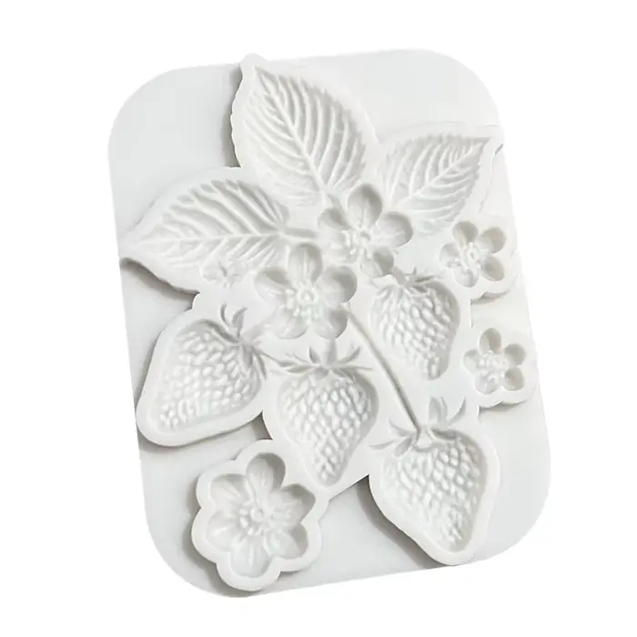 Moule de cuisson de gâteau en Silicone, fraise, Cupcake au chocolat, outils en résine, outils de déc