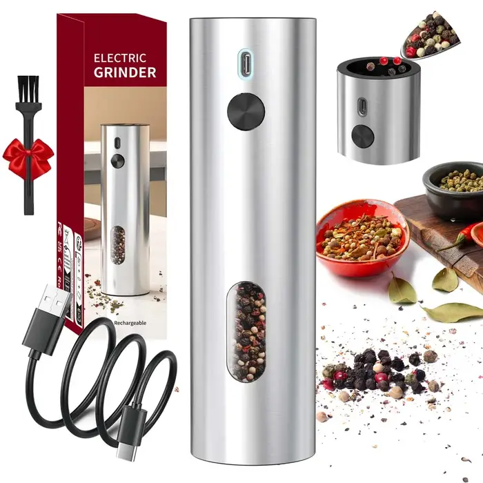 Ensemble de moulin à sel et à poivre Rechargeable USB