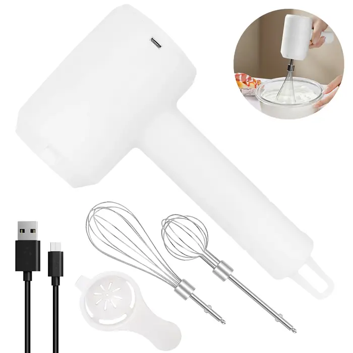 1 pièces fouet électrique agitateur mousseur à lait robot culinaire Portable 3 vitesses