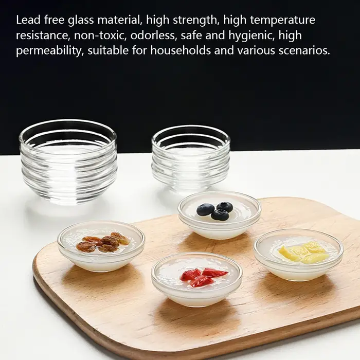 Bol à gâteau en verre Mini bols à pincer